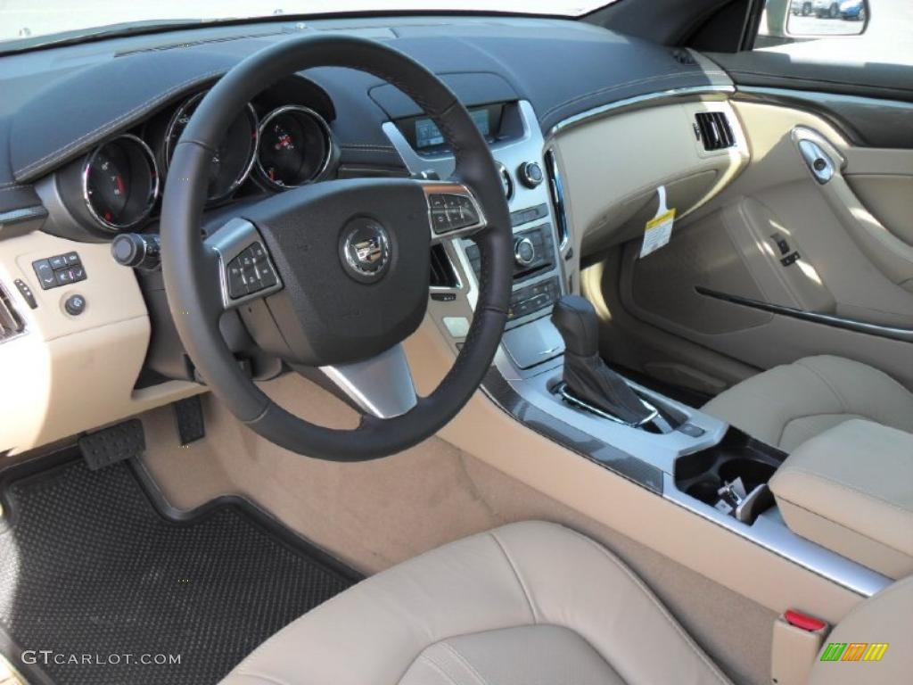 Cashmere/Cocoa Interior 2011 Cadillac CTS Coupe Photo #39101078