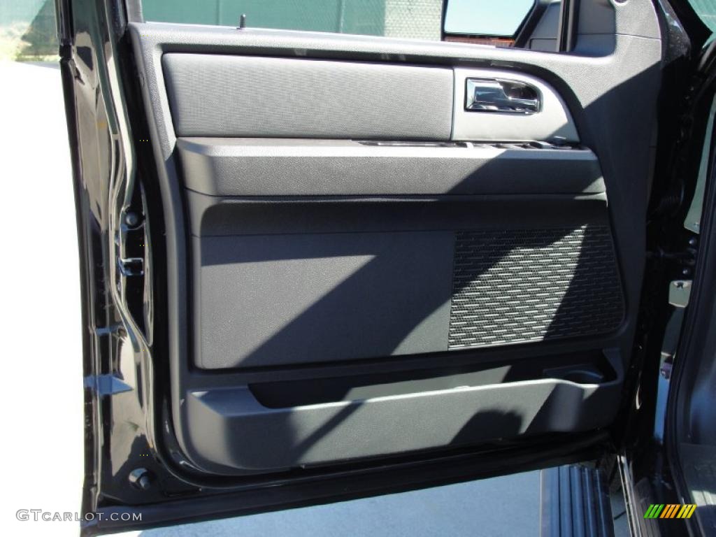2011 Ford Expedition EL Limited 4x4 Charcoal Black Door Panel Photo #39101650