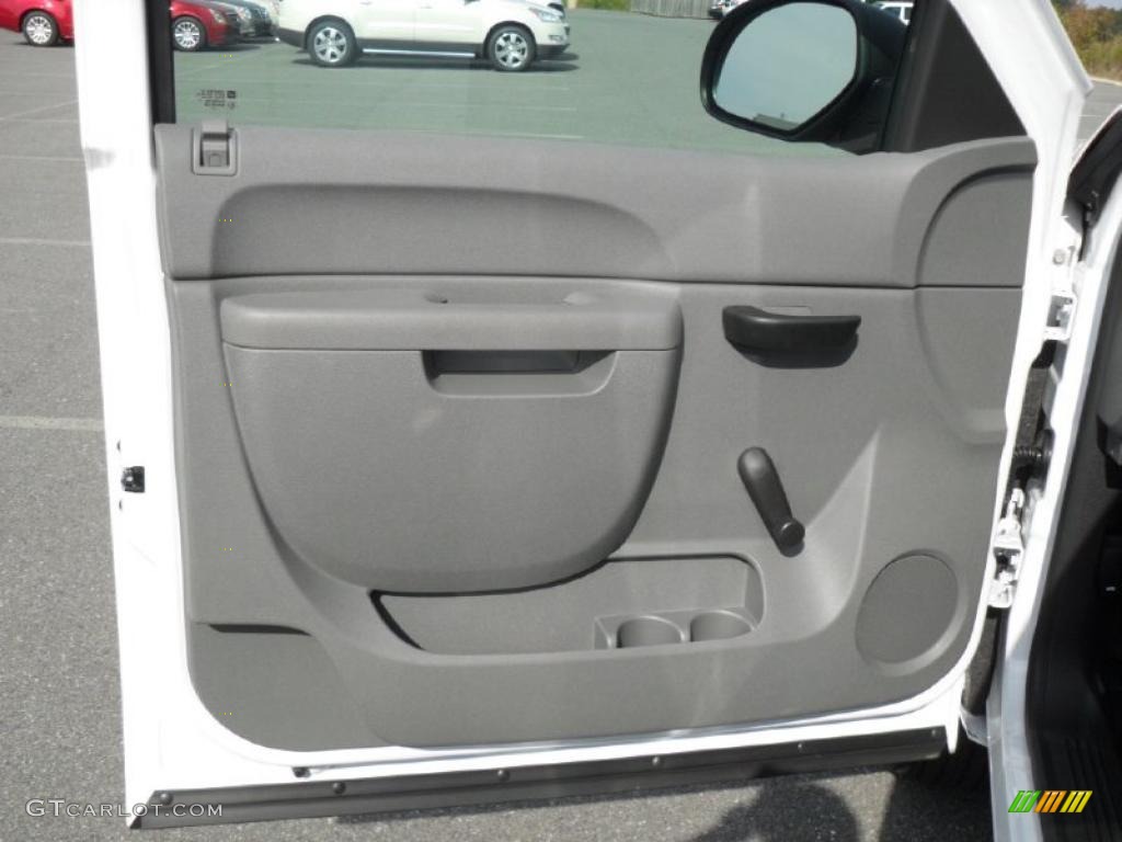2010 Chevrolet Silverado 1500 Extended Cab Dark Titanium Door Panel Photo #39102074