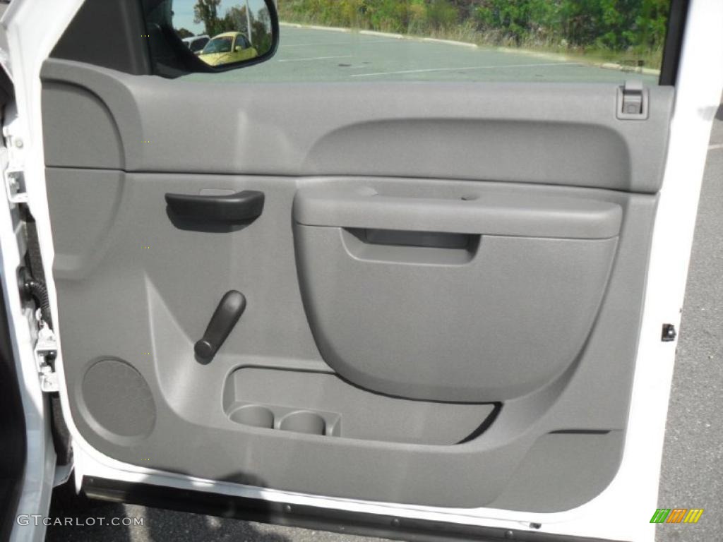 2010 Chevrolet Silverado 1500 Extended Cab Dark Titanium Door Panel Photo #39102294
