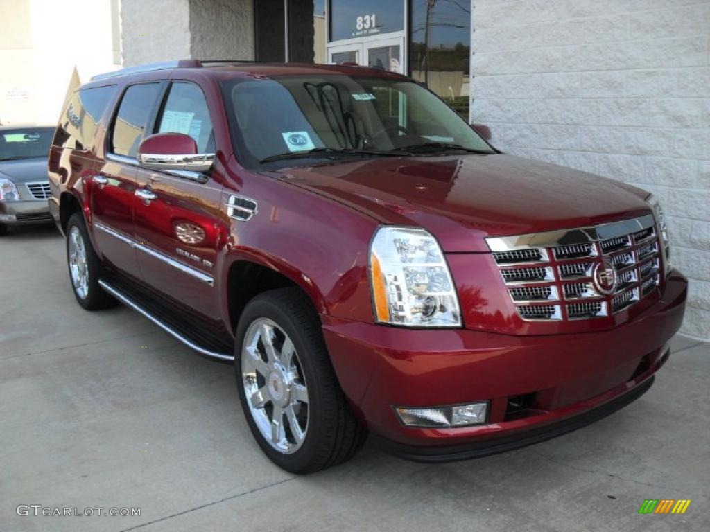 Infrared Tincoat 2011 Cadillac Escalade ESV Luxury AWD Exterior Photo #39102877