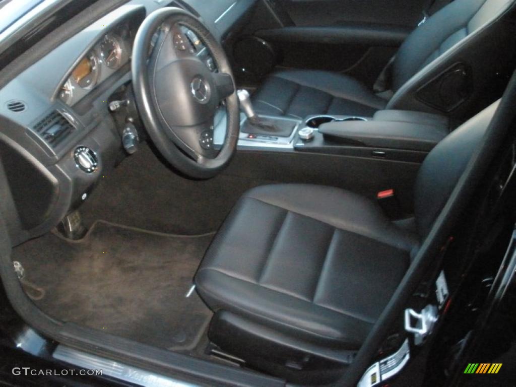 Black Interior 2008 Mercedes-Benz C 300 Sport Photo #39102949