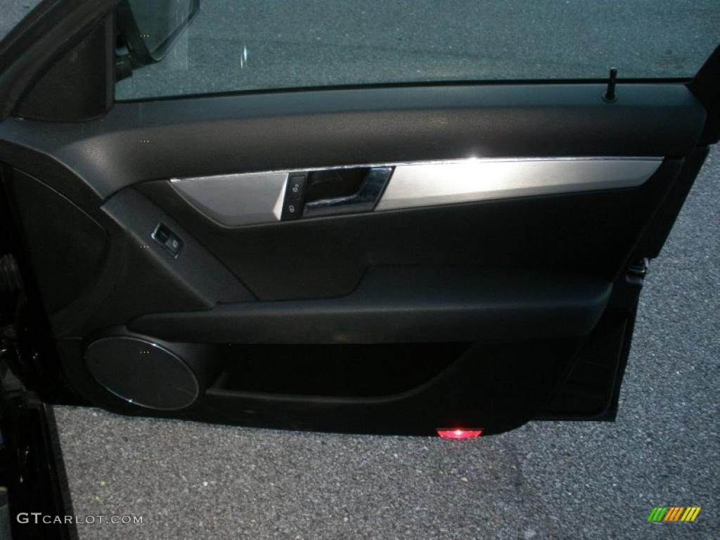 2008 Mercedes-Benz C 300 Sport Black Door Panel Photo #39103029