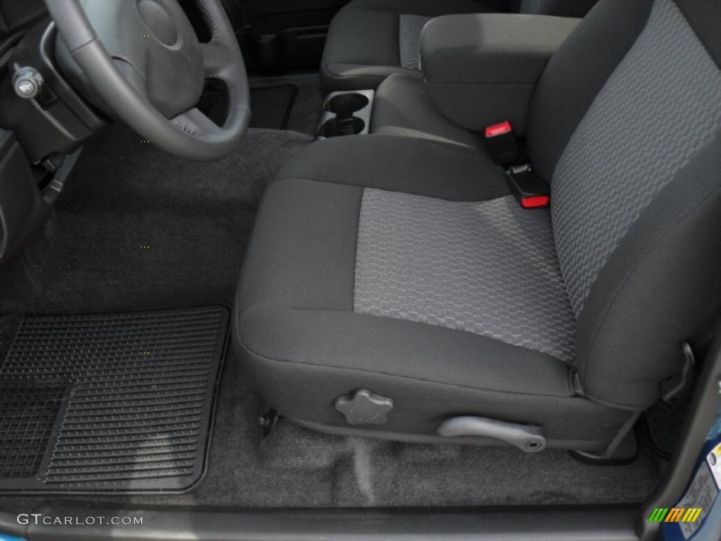 Ebony Interior 2011 Chevrolet Colorado LT Extended Cab Photo #39103369