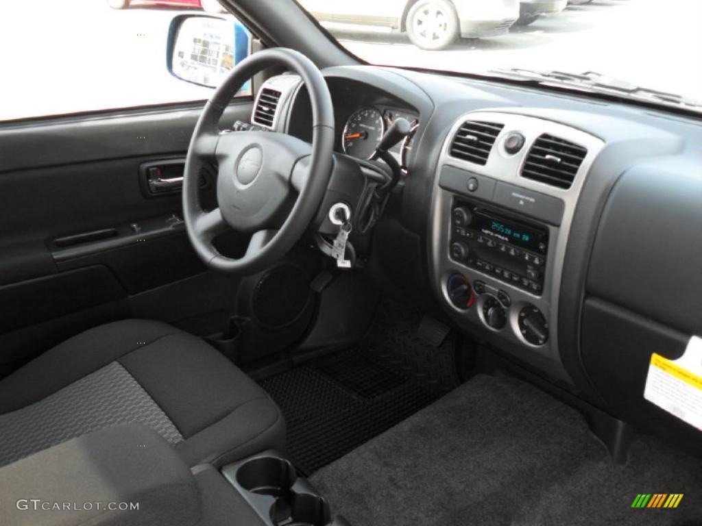 2011 Chevrolet Colorado LT Extended Cab Ebony Dashboard Photo #39103585
