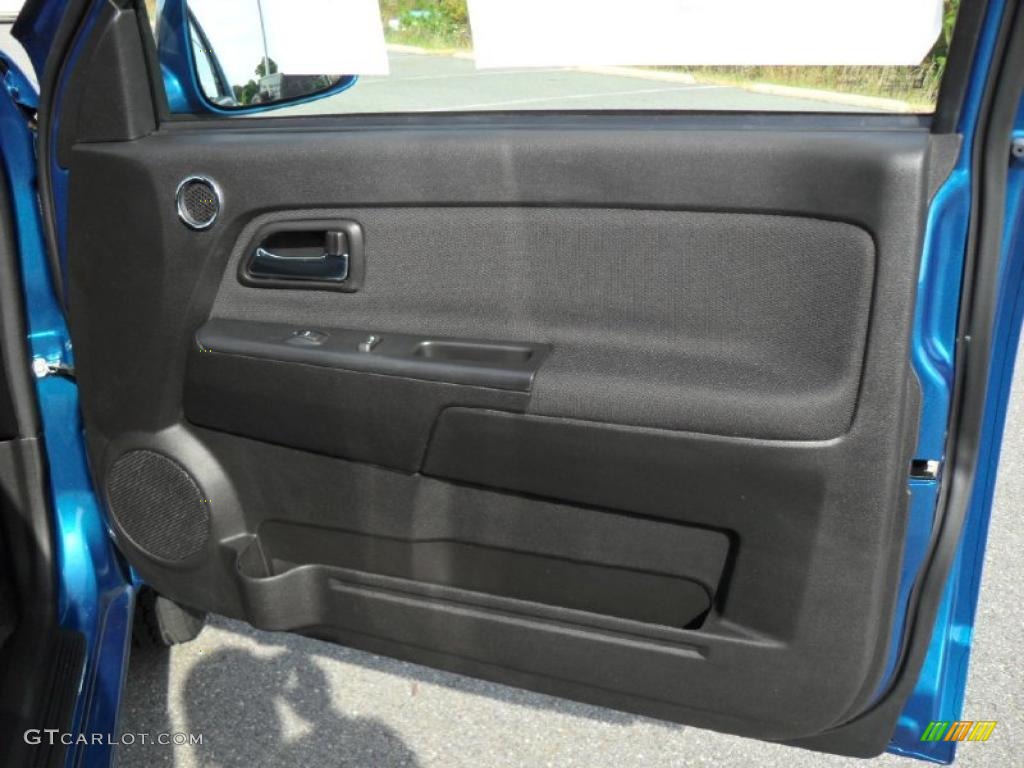 2011 Chevrolet Colorado LT Extended Cab Ebony Door Panel Photo #39103603