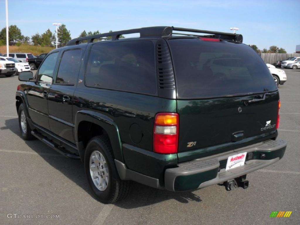2003 Suburban 1500 Z71 4x4 - Dark Green Metallic / Gray/Dark Charcoal photo #2