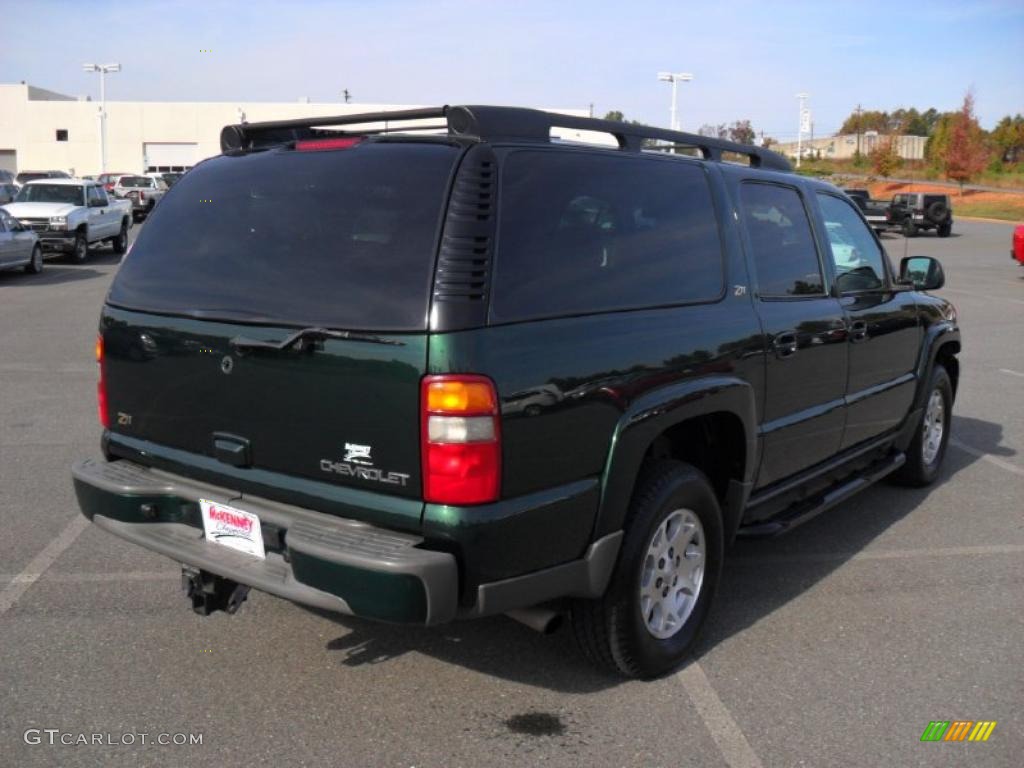 2003 Suburban 1500 Z71 4x4 - Dark Green Metallic / Gray/Dark Charcoal photo #4