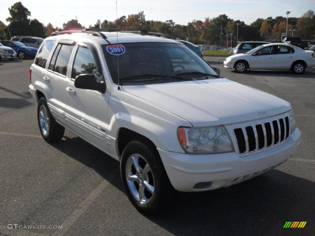 2001 Grand Cherokee Limited 4x4 - Stone White / Taupe photo #5