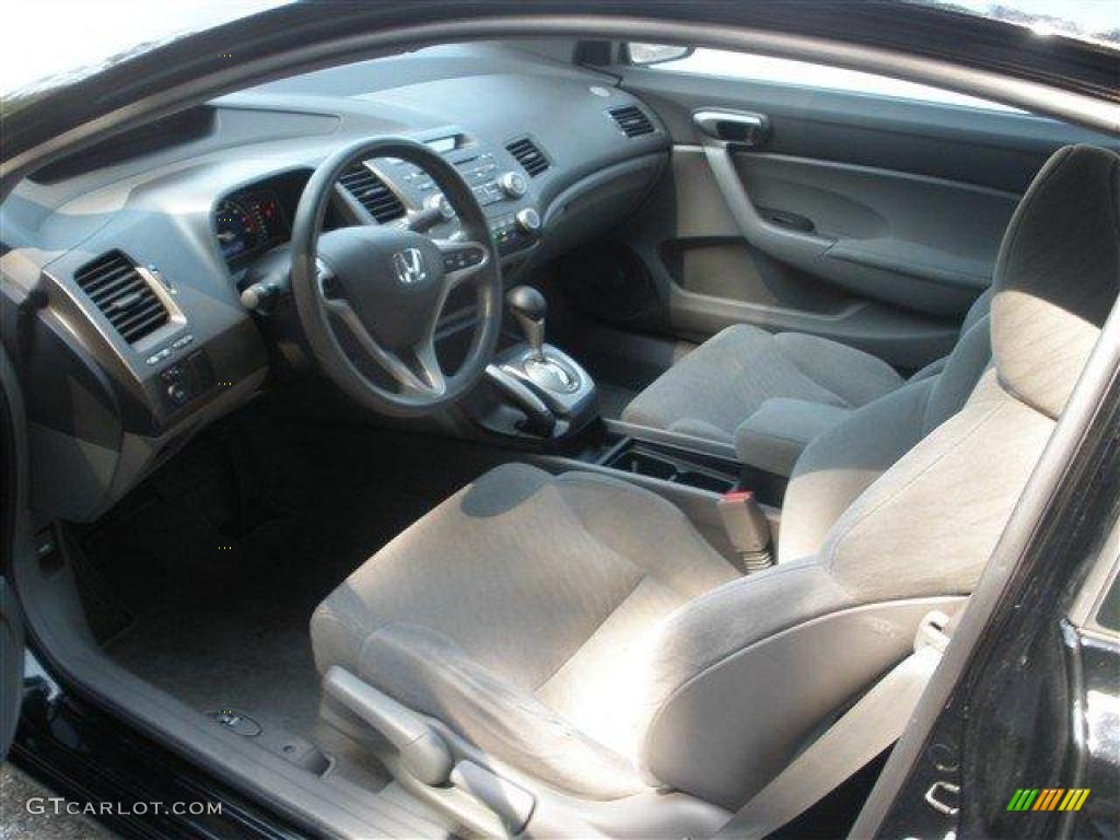 Gray Interior 2009 Honda Civic LX Coupe Photo #39107193