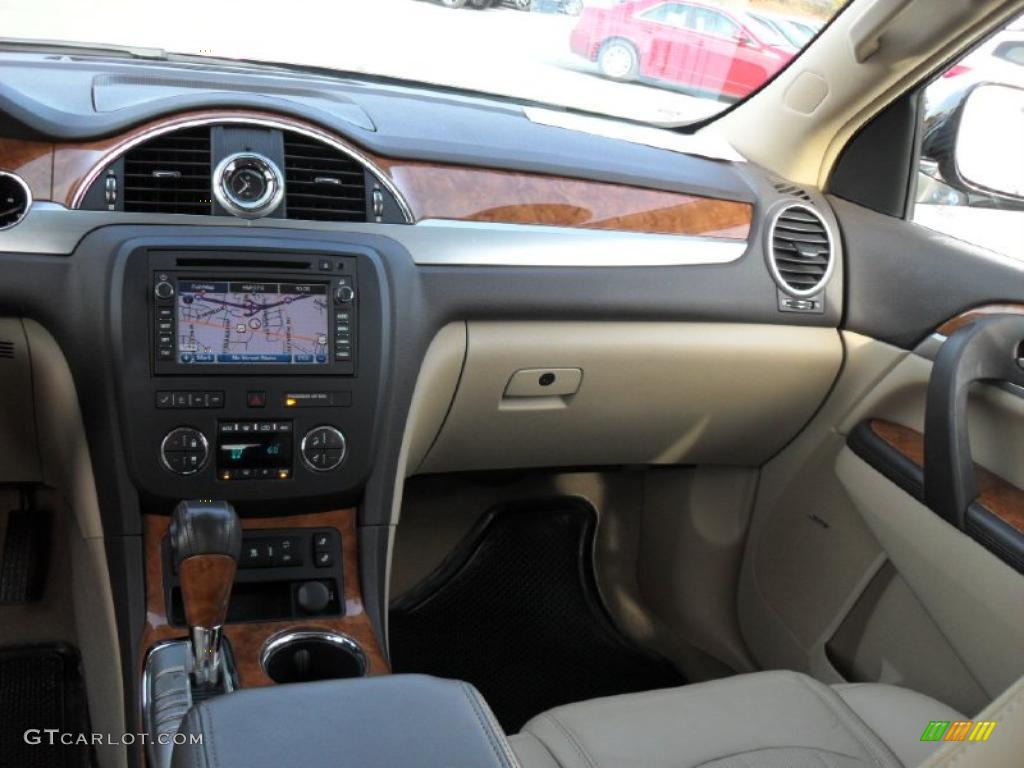 2008 Enclave CXL AWD - Carbon Black Metallic / Cashmere/Cocoa photo #18