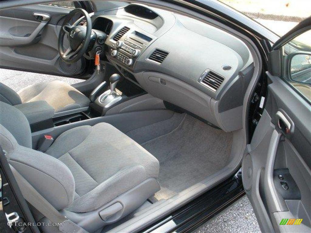 2009 Honda Civic LX Coupe Gray Dashboard Photo #39107221