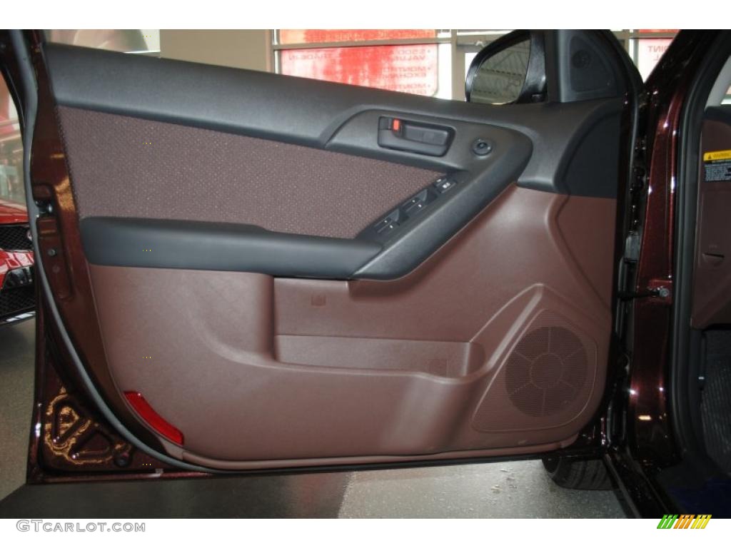 2011 Kia Forte EX Coffee Door Panel Photo #39108085