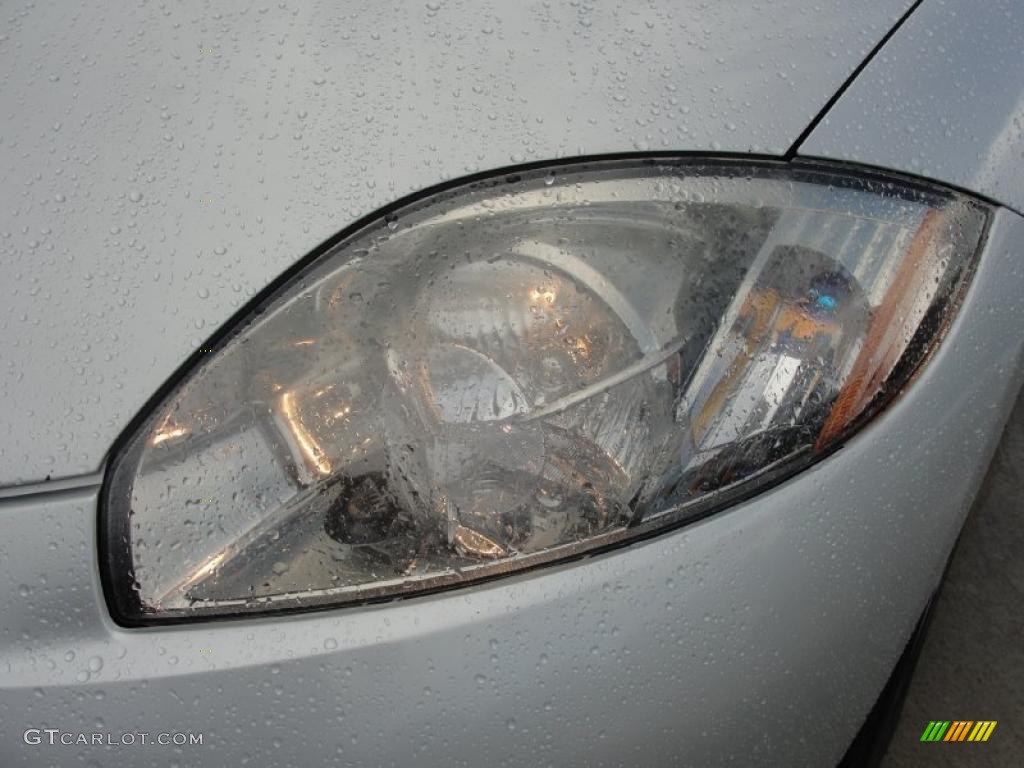 2007 Eclipse GS Coupe - Liquid Silver Metallic / Dark Charcoal photo #10