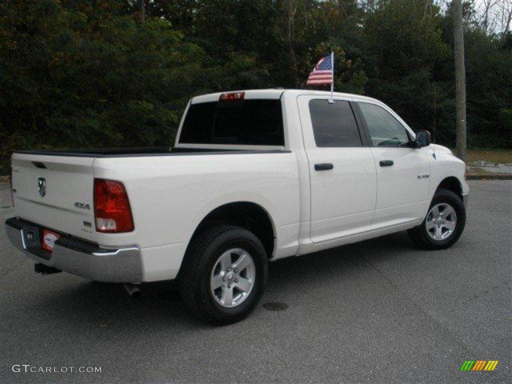 2009 Ram 1500 SLT Crew Cab 4x4 - Stone White / Dark Slate/Medium Graystone photo #3