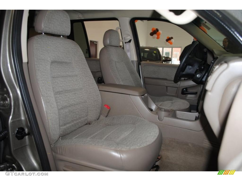 2002 Explorer XLS 4x4 - Mineral Grey Metallic / Medium Parchment photo #20