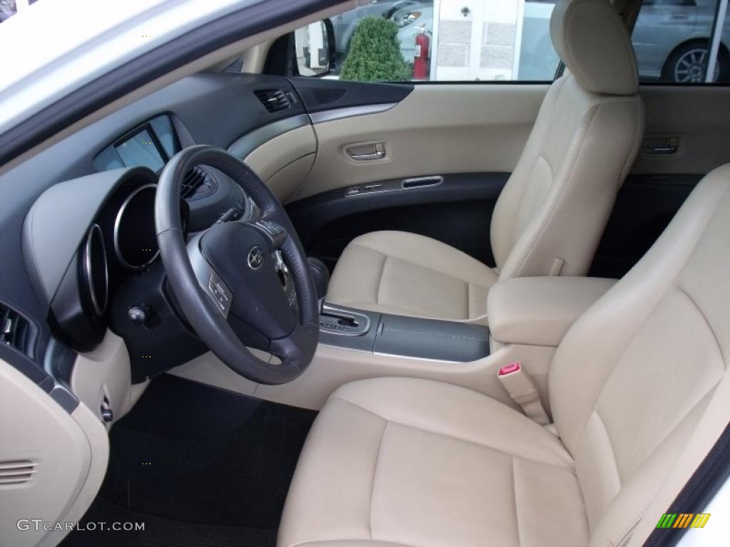 Desert Beige Interior 2008 Subaru Tribeca Limited 7 Passenger Photo #39111105