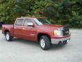 2007 Sport Dark Red Metallic GMC Sierra 1500 SLT Crew Cab 4x4  photo #1