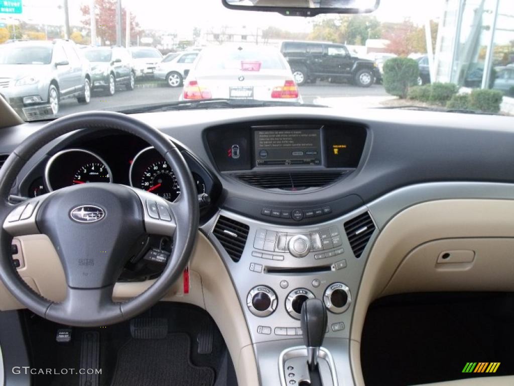 2008 Subaru Tribeca Limited 7 Passenger Desert Beige Dashboard Photo #39111301