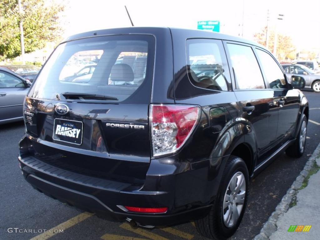 2009 Forester 2.5 X - Obsidian Black Pearl / Platinum photo #6