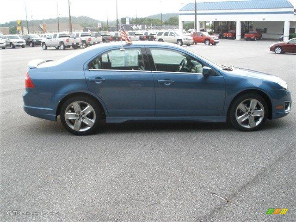 2010 Fusion Sport - Sport Blue Metallic / Charcoal Black/Sport Black photo #9