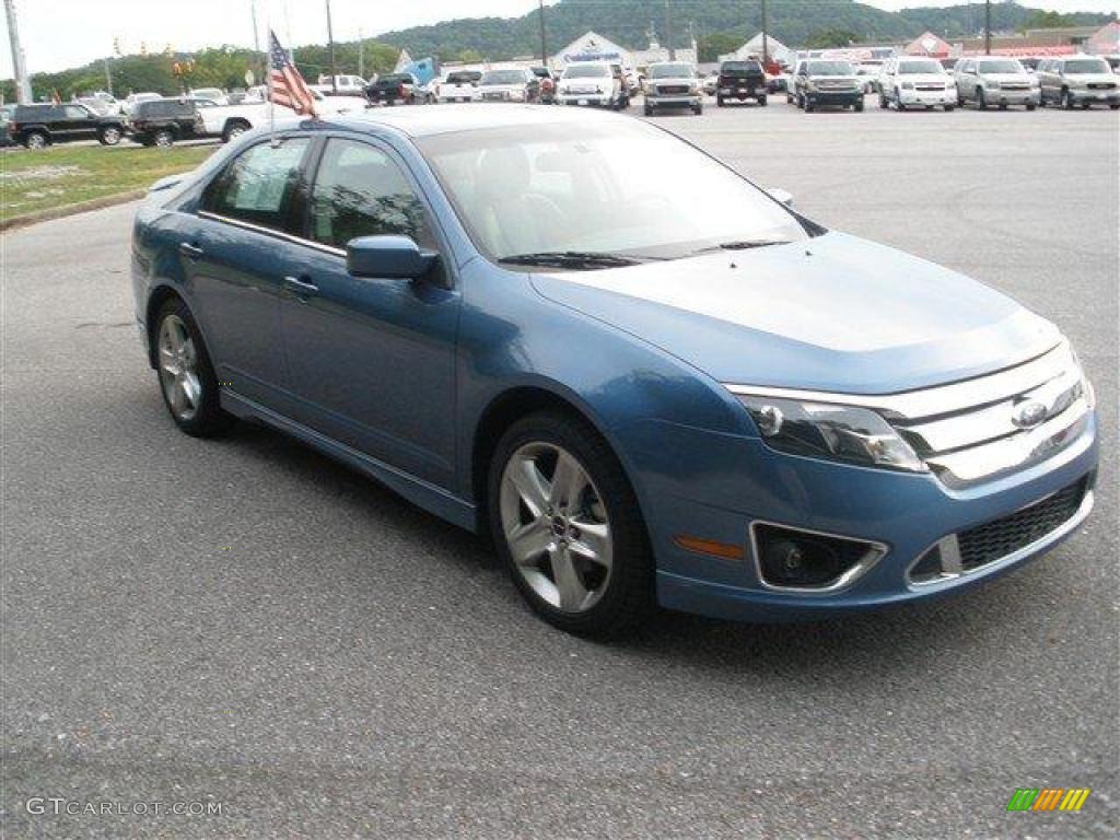 2010 Fusion Sport - Sport Blue Metallic / Charcoal Black/Sport Black photo #10