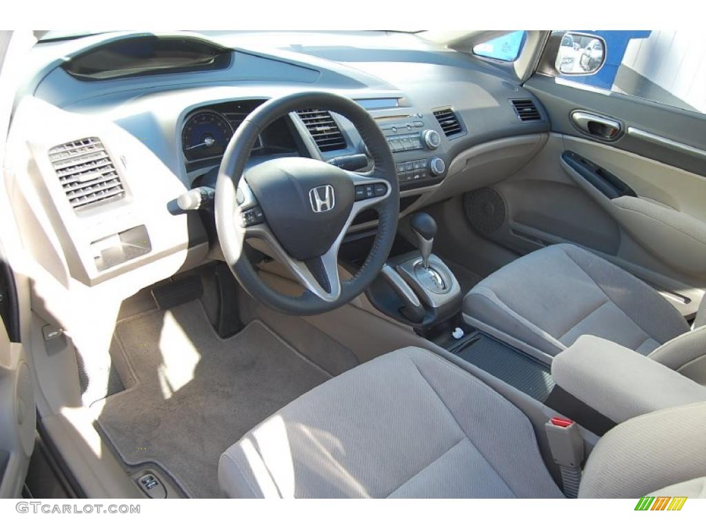 Beige Interior 2009 Honda Civic EX Sedan Photo #39113525