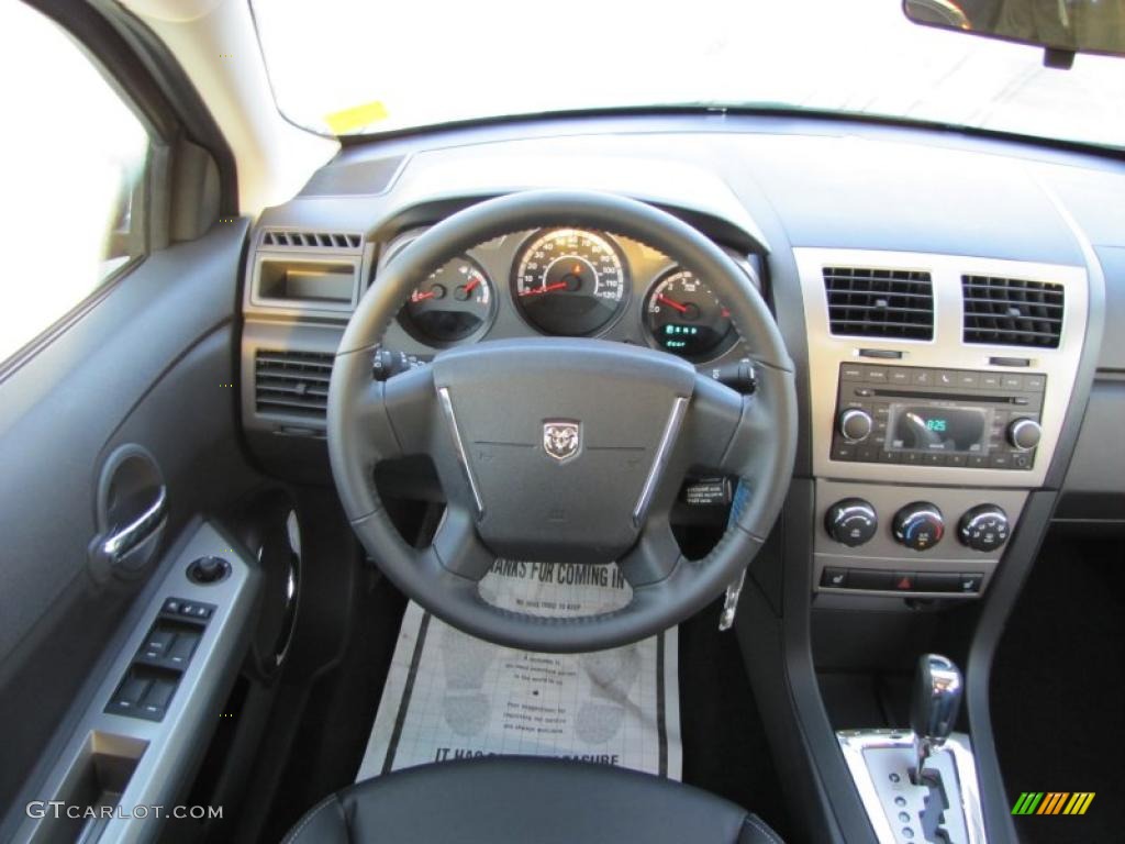 2010 Dodge Avenger R/T Dark Slate Gray Dashboard Photo #39113529