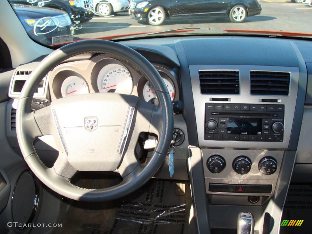 2008 Dodge Avenger R/T Dark Slate Gray/Light Slate Gray Dashboard Photo #39113854