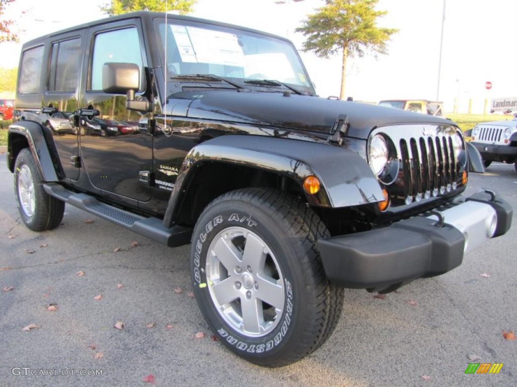 Black 2011 Jeep Wrangler Unlimited Sahara 4x4 Exterior Photo #39113900