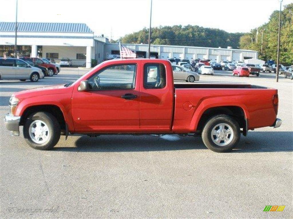 Cherry Red Metallic 2006 GMC Canyon Work Truck Extended Cab Exterior Photo #39113992