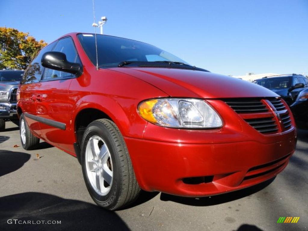 Inferno Red Crystal Pearl 2007 Dodge Caravan SXT Exterior Photo #39114316