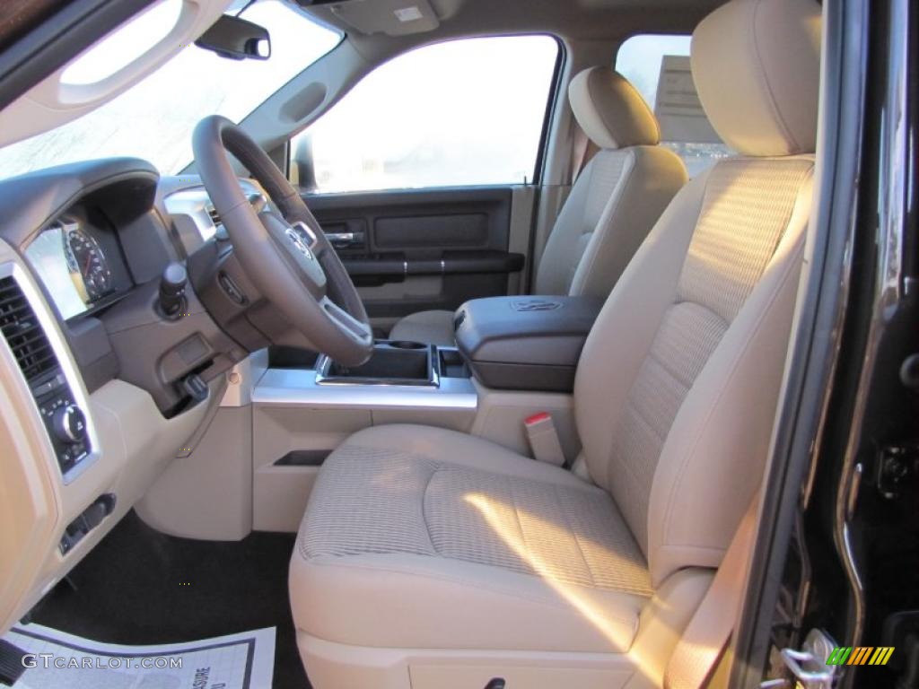 Light Pebble Beige/Bark Brown Interior 2011 Dodge Ram 3500 HD Big Horn Crew Cab 4x4 Dually Photo #39114480