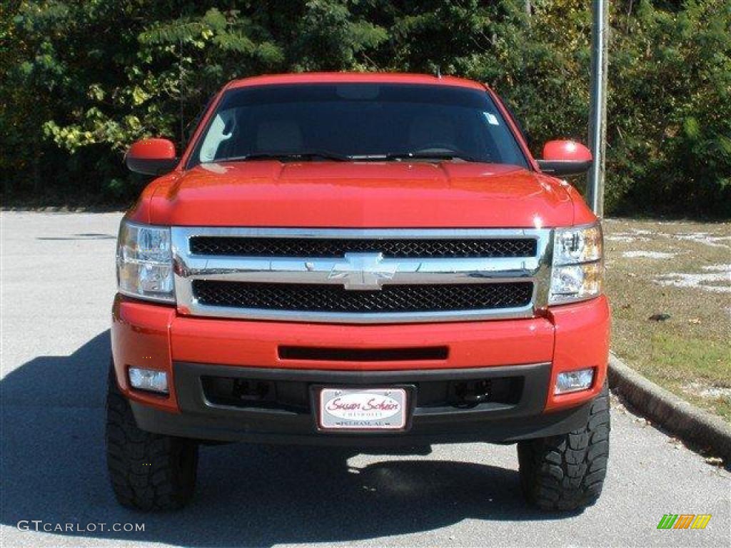 2009 Silverado 1500 LTZ Crew Cab 4x4 - Victory Red / Light Cashmere photo #8