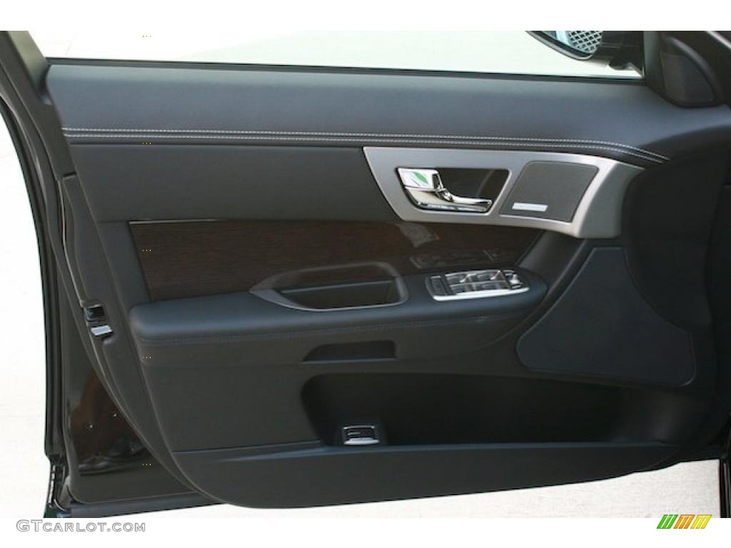 2011 Jaguar XF XF Supercharged Sedan Warm Charcoal Door Panel Photo #39115224