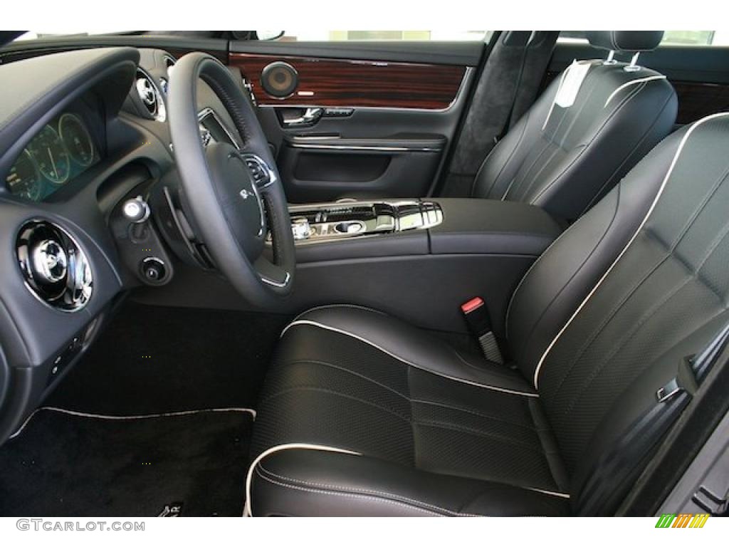 Jet Black/Ivory Interior 2011 Jaguar XJ XJ Supercharged Photo #39115308
