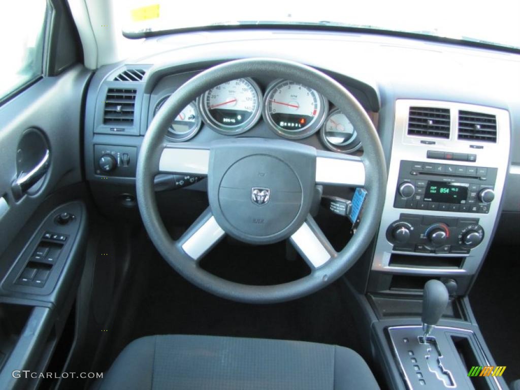 2010 Dodge Charger SXT Dark Slate Gray Steering Wheel Photo #39115749