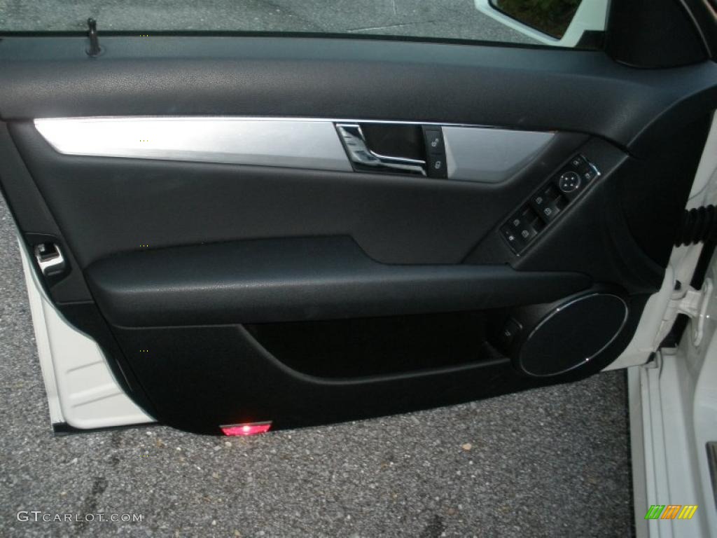2010 Mercedes-Benz C 300 Sport Black Door Panel Photo #39116109