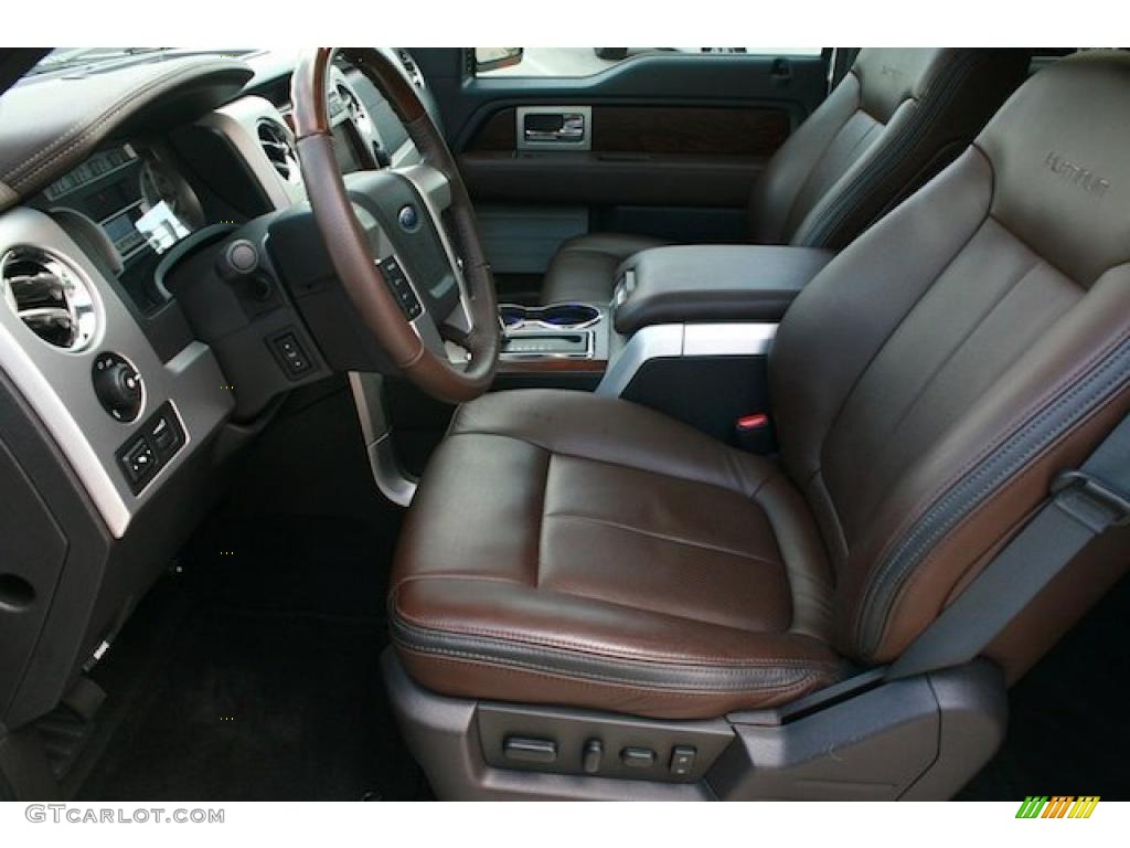 2010 F150 Platinum SuperCrew 4x4 - White Platinum Metallic Tri Coat / Sienna Brown Leather/Black photo #3