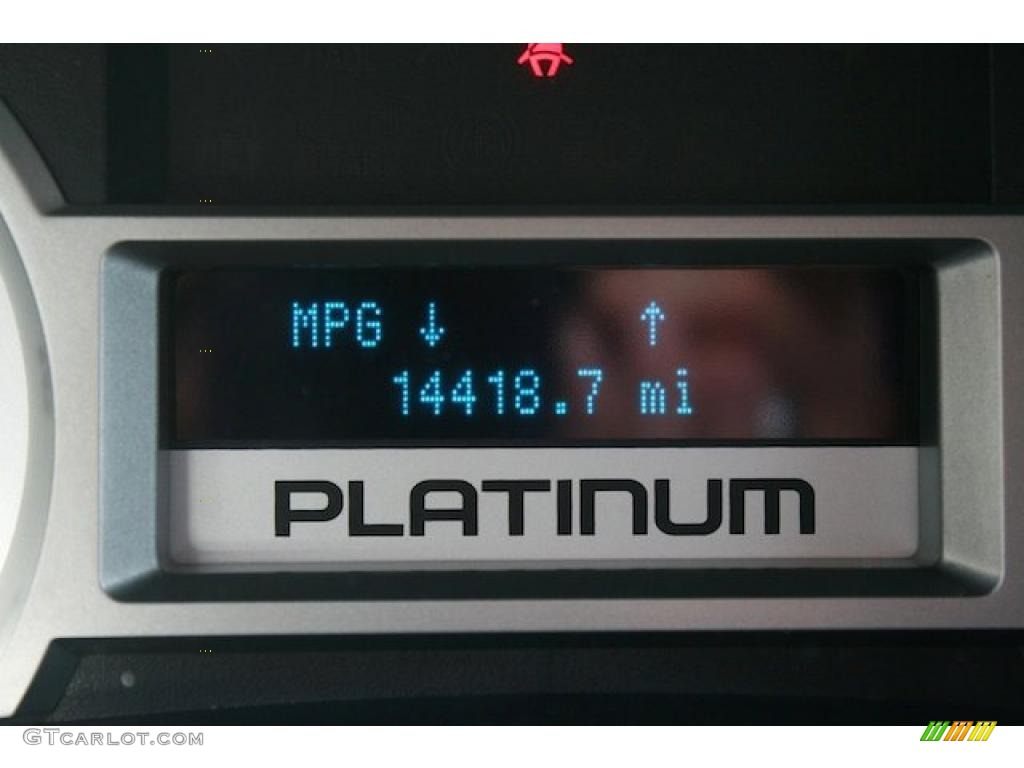 2010 F150 Platinum SuperCrew 4x4 - White Platinum Metallic Tri Coat / Sienna Brown Leather/Black photo #17