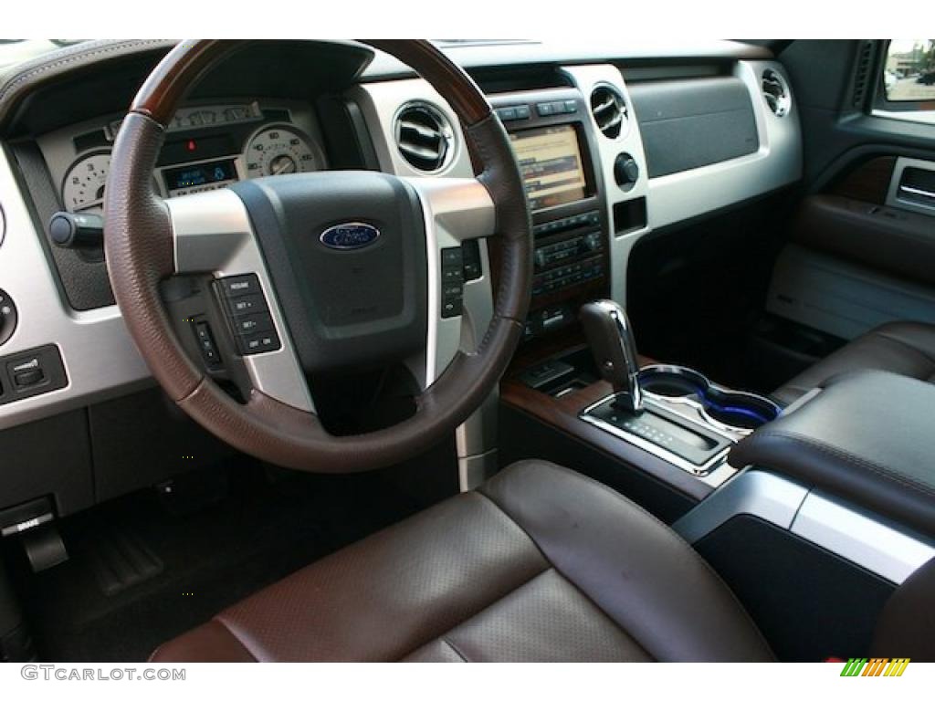 2010 F150 Platinum SuperCrew 4x4 - White Platinum Metallic Tri Coat / Sienna Brown Leather/Black photo #18