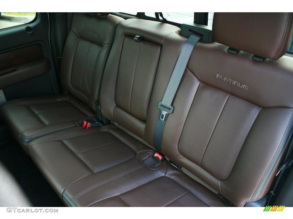 2010 F150 Platinum SuperCrew 4x4 - White Platinum Metallic Tri Coat / Sienna Brown Leather/Black photo #28