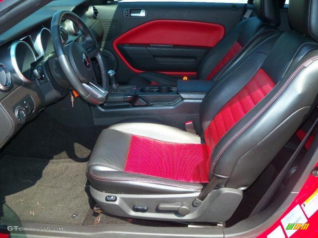 2007 Mustang Shelby GT500 Convertible - Torch Red / Black/Red photo #2