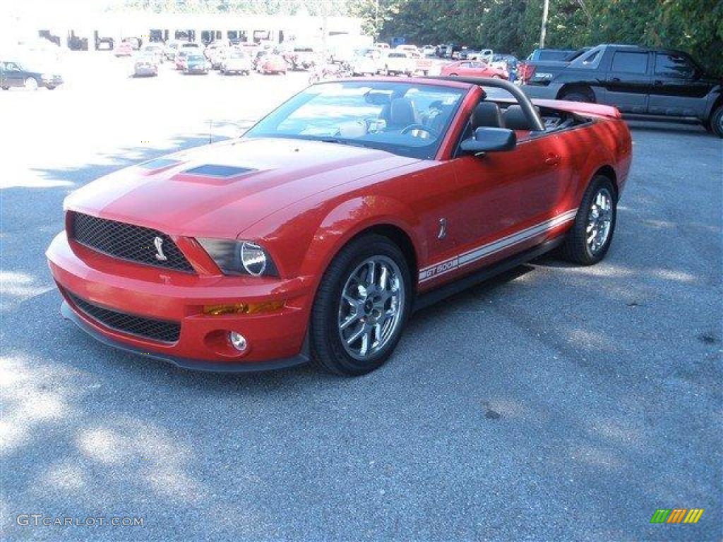 2007 Mustang Shelby GT500 Convertible - Torch Red / Black/Red photo #11