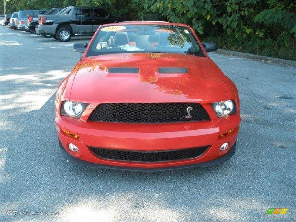 2007 Mustang Shelby GT500 Convertible - Torch Red / Black/Red photo #12