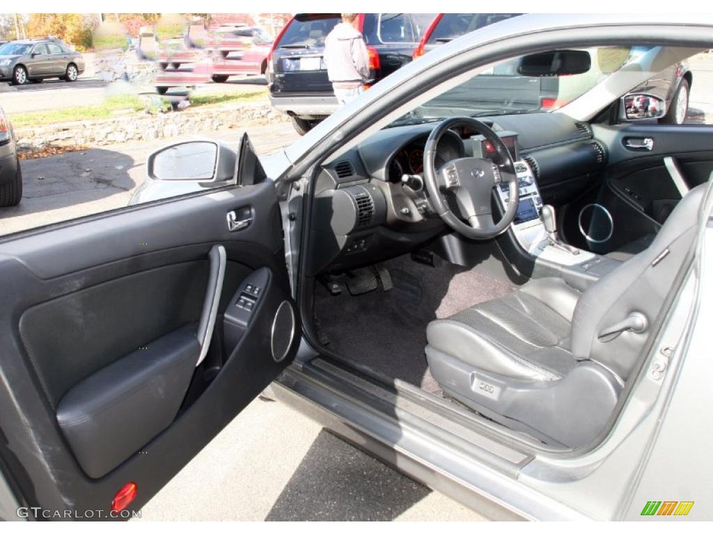 Graphite Black Interior 2007 Infiniti G 35 Coupe Photo #39117507