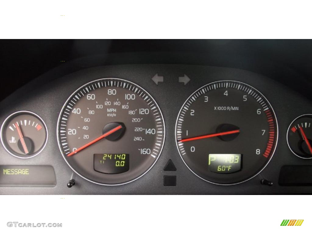 2009 Volvo S60 2.5T AWD Gauges Photo #39117861