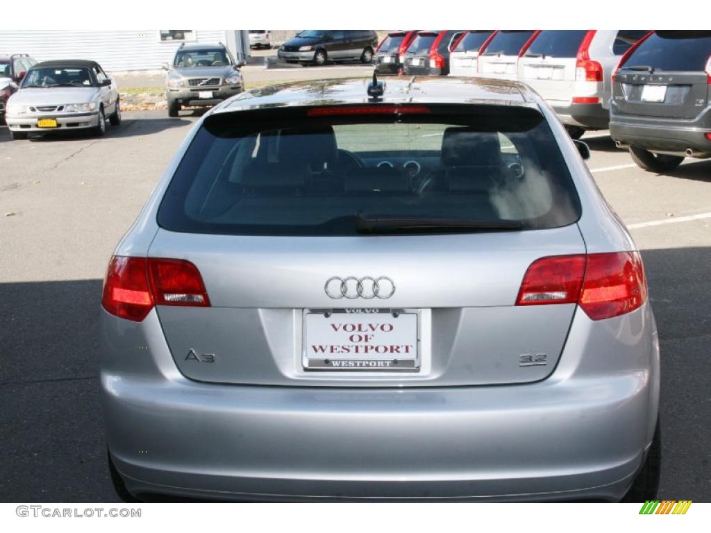 2006 A3 3.2 S Line quattro - Light Silver Metallic / Black photo #9