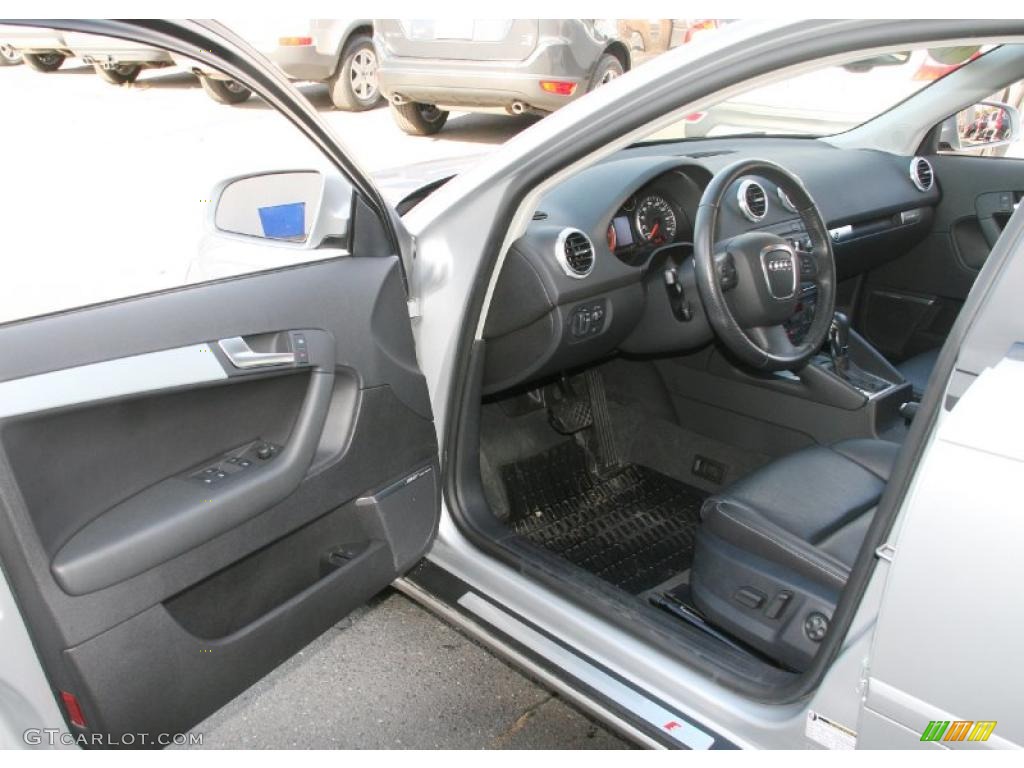 Black Interior 2006 Audi A3 3.2 S Line quattro Photo #39118018