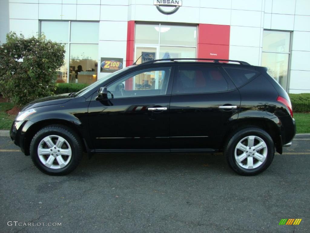 2006 Murano S AWD - Super Black / Charcoal photo #2